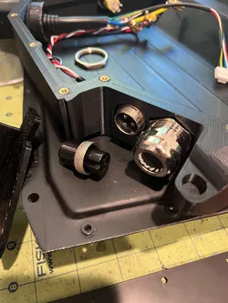 gx-16 cable boot to replace metal housing - footpad connector