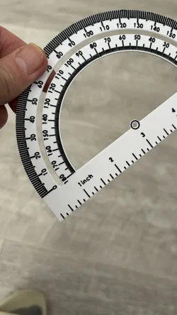 New 180 Semi Circular Protractor Inch