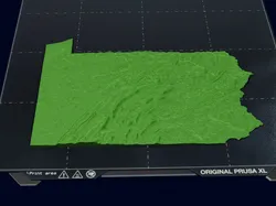 Topographical Map Of Pennsylvania