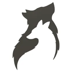 Wolf wall decoration