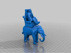 Astronaut Einstein...On a chair...On an Elephant