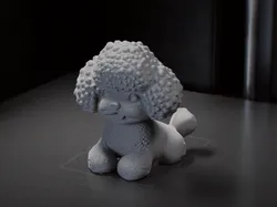 Creality Cloud | Cute Poodle Dog Figurine Animals 3D Printable | ملفات الطابعة ثلاثية الأبعاد