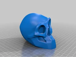 Halloween Skull PRINTABLE (single&multi-material remix)