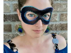 Masquerade Mask - Elastic or Tie On