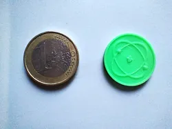Moneta gettone carrello 1 €- 1€ shopping cart token coin