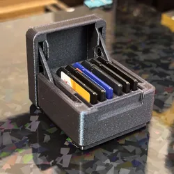 Remixed Hinged SD Card Box - Gridfinity compatible