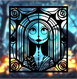 Sally Stained Glass Style (2D Geometric Wall Art)