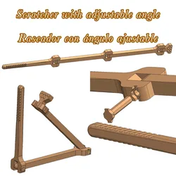 Scratcher with adjustable angle - Rascador con angulo ajustable