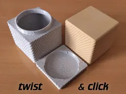 square twist lock box