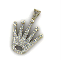 250 Pendant in the form of a crown 3D Print Model in Rings 557042
