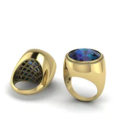 256 Ring 3D Print Model in Rings 557047