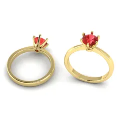 444 Female ring 3D Print Model in Rings 557425