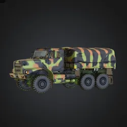 Camo Army Cargo Truck