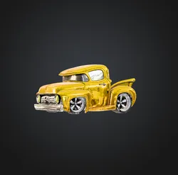 Cartoon Chevy Truck Key Chain