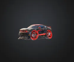 Cartoon Mustang Key Chain