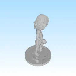 Characters & Creatures STL indir - Post apocalyptic little girl zombi - HGS67