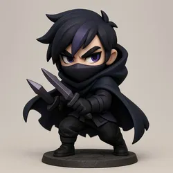Characters & Creatures STL indir - VORO – SPIRIT OF DARKNESS & SHADOW - Xempiaaz