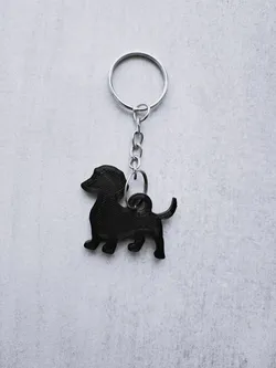 Dachshund keychain 3D Print Model in Keychains 557789