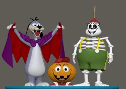 Dingbat and the Creeps vampire dog 3D Print Model in Monsters & Creatures 556827