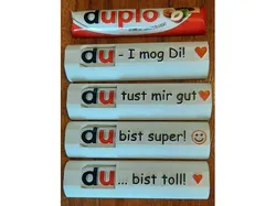 duplo Riegel Geschenketui (anpassbar) (Gift box / Choclate / Candy)