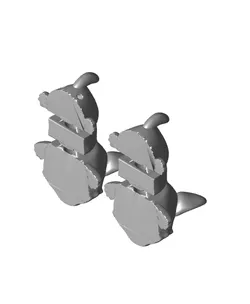 Flexi Corgi Dog Keychain (Multicolor)