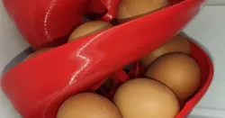 Fridge spiral egg holder