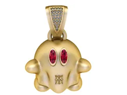 FUNNY GHOST PENDANT 3D PRINTABLE MODEL