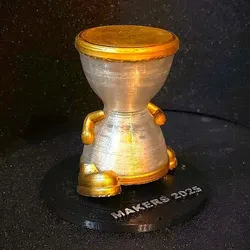 Hourglass trophy : To the latecomer
