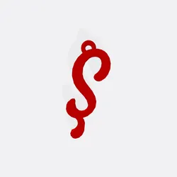 Jewelry & Accessories STL indir - Letter Ş Keychain - Mu3D