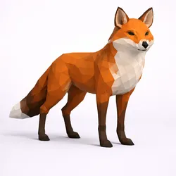 Low Poly Red Fox
