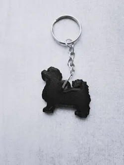 Maltese keychain 3D Print Model in Keychains 557791