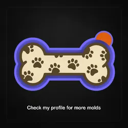 🐾 Paw Print Paw Bone – Freshie, Resin & Candle Mold