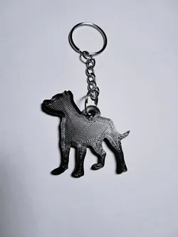 Pitbull keychain 3D Print Model in Keychains 556774