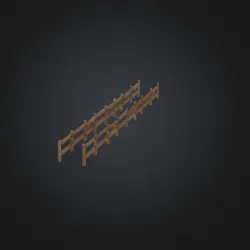 Props & Terrain STL indir - modular wooden road fences game rpg - Warjacob