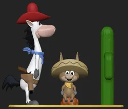 Quick Draw McGraw - Pepe Legal 3D Print Model in Animals 556824