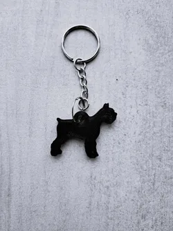 Schnauzer keychain 3D Print Model in Keychains 557794