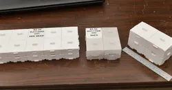 Stackable, interlocking containers for small items