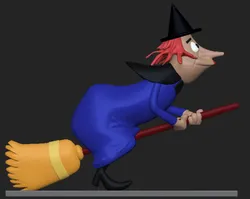 Witch Crafty woody woodpecker 3D Print Model in Woman 556305