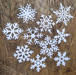 1 set of 10 Snowflake