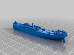 1/1250 Scale EFC 1057 Freighter with Deck Guns and Cargo