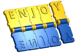 Paper embosser alphabet letters and numbers attachable