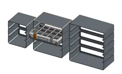 Parametric Shelves for Modern Gridfinity Case
