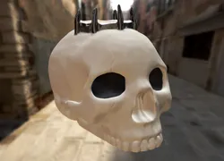 Skull with Crown