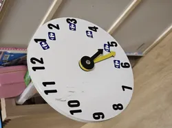 Toy wall clock for learning