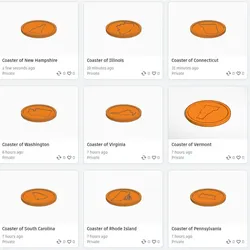 Coasters of Every State in The USA