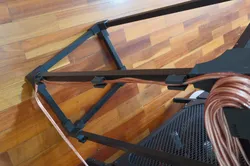 Fjallbo speaker stand cable guide
