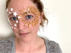 Floating Moon, Stars, and Sun Mask