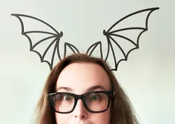 Giant halloween bat headband (Prusa mini & XL)