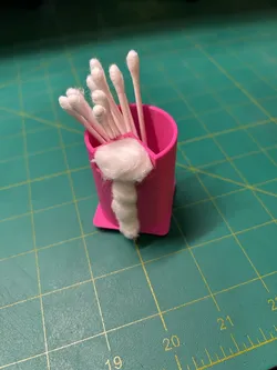 Gridfinity Qtip + Cottonball holder 1x1