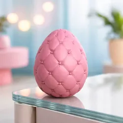 Home Decorations & Ornaments STL تنزيل - Tufted Easter Egg | Puffy Cushion Style Egg Decor - Woow Concept 3D